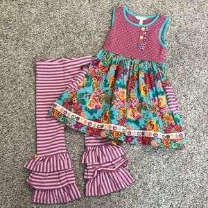 Matilda Jane 2 piece set of pants and tunic size 4